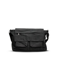 black messenger bag