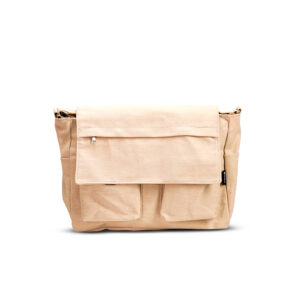 beige laptop messenger bag