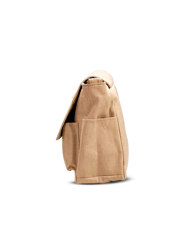 beige laptop messenger bag
