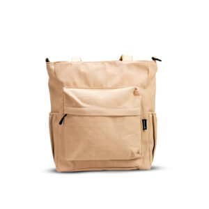 beige tote bag