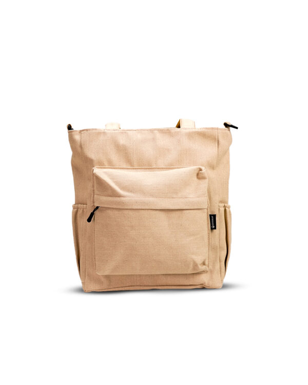 beige tote bag