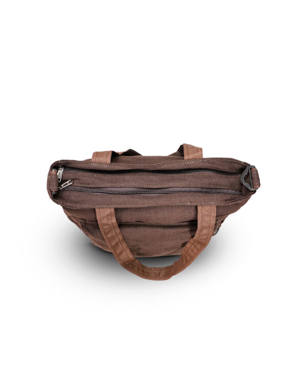 brown tote bag