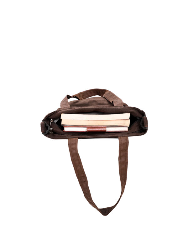 brown tote bag