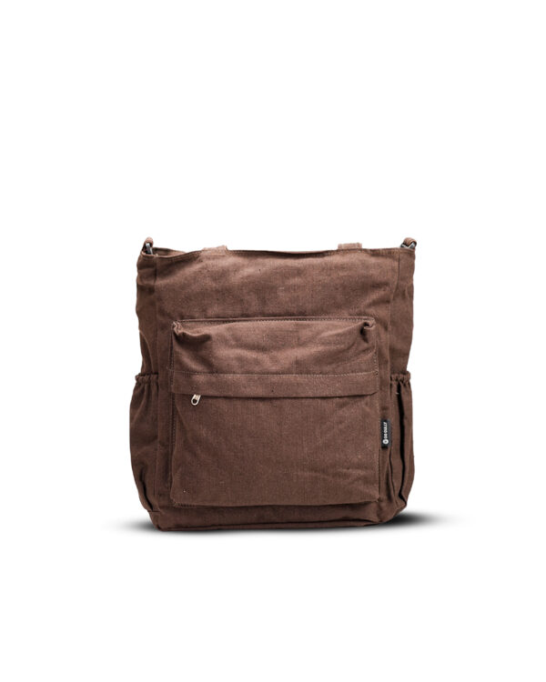 brown tote bag