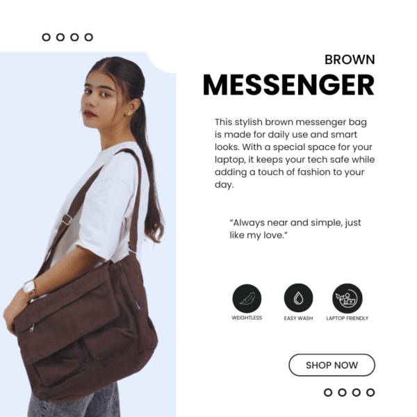 brown laptop messenger bag